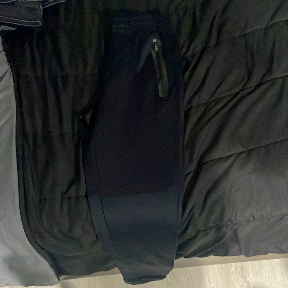 black joggers